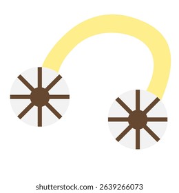 Wearable Neck Fan Icon for Hands-Free Summer Cooling