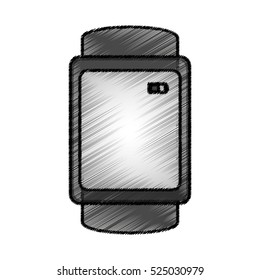 Wearable smart technology icon vector illustration graphic design