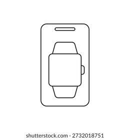 Gliederungssymbol für tragbare Smart Watch-Geräte