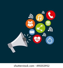 wearable technology applications icons vector illustration design