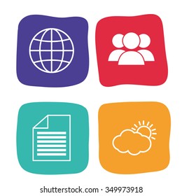 Wearable technology concept with gadget design, vector illustration 10 eps graphic.