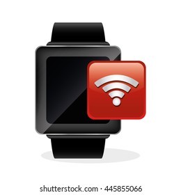 wearable technology concept with icon design, vector illustration 10 eps graphic.