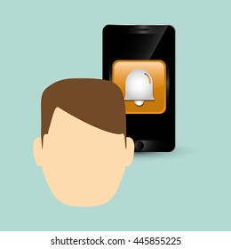 wearable technology concept with icon design, vector illustration 10 eps graphic.