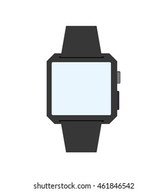 Wearable technology concept represented by Watch icon. Isolated and flat illustration