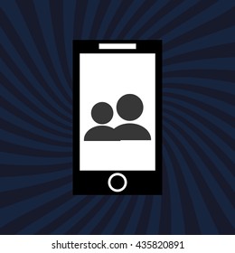 Wearable technology design. Gadget icon. Flat illustration, vector