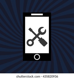 Wearable technology design. Gadget icon. Flat illustration, vector