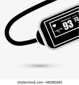Wearable technology design. Gadget icon. Flat illustration, vector