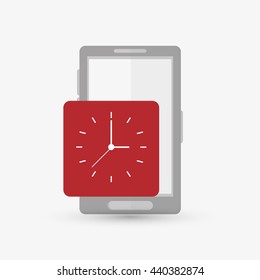 Wearable technology design. Gadget icon. Flat illustration, vector