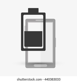 Wearable technology design. Gadget icon. Flat illustration, vector