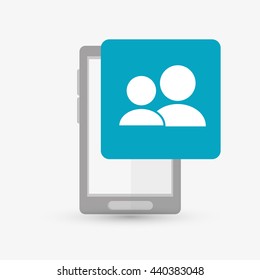 Wearable technology design. Gadget icon. Flat illustration, vector