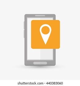 Wearable technology design. Gadget icon. Flat illustration, vector