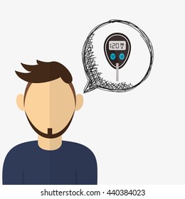 Wearable technology design. Gadget icon. Flat illustration, vector