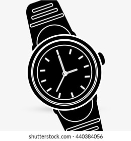 Wearable technology design. Gadget icon. Flat illustration, vector