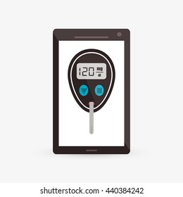 Wearable technology design. Gadget icon. Flat illustration, vector