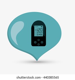 Wearable technology design. Gadget icon. Flat illustration, vector
