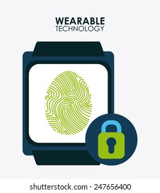 wearable technology design, vector illustration eps10 graphic