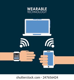 wearable technology design, vector illustration eps10 graphic