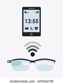 wearable technology design, vector illustration eps10 graphic
