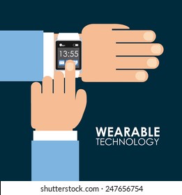 wearable technology design, vector illustration eps10 graphic