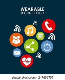 wearable technology design, vector illustration eps10 graphic