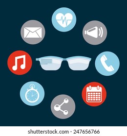wearable technology design, vector illustration eps10 graphic