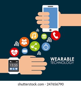 wearable technology design, vector illustration eps10 graphic