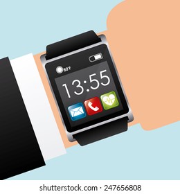 wearable technology design, vector illustration eps10 graphic