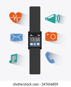 wearable technology design, vector illustration eps10 graphic