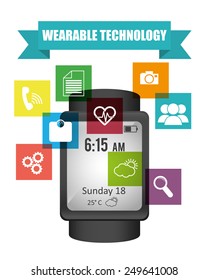 wearable technology design, vector illustration eps10 graphic 