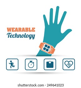 wearable technology design, vector illustration eps10 graphic 