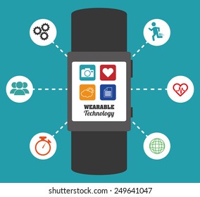 wearable technology design, vector illustration eps10 graphic 