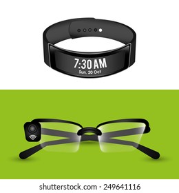 wearable technology design, vector illustration eps10 graphic 