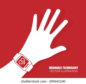 wearable technology design, vector illustration eps10 graphic 