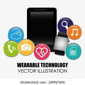 wearable technology design, vector illustration eps10 graphic 