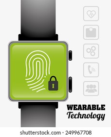 wearable technology design, vector illustration eps10 graphic 