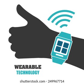 wearable technology design, vector illustration eps10 graphic 