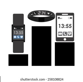 wearable technology design, vector illustration eps10 graphic 