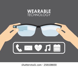 wearable technology design, vector illustration eps10 graphic 