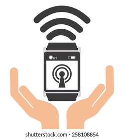 wearable technology design, vector illustration eps10 graphic 