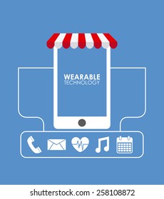 wearable technology design, vector illustration eps10 graphic 