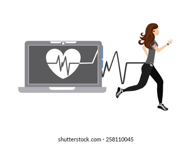 wearable technology design, vector illustration eps10 graphic 