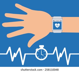 wearable technology design, vector illustration eps10 graphic 
