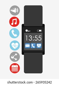 wearable technology design, vector illustration eps10 graphic 