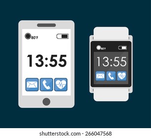wearable technology design, vector illustration eps10 graphic 