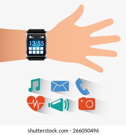 wearable technology design, vector illustration eps10 graphic 