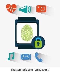 wearable technology design, vector illustration eps10 graphic 