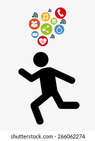 wearable technology design, vector illustration eps10 graphic 