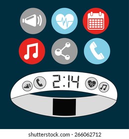 wearable technology design, vector illustration eps10 graphic 