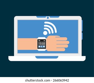 wearable technology design, vector illustration eps10 graphic 