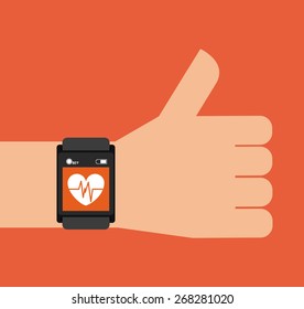 wearable technology design, vector illustration eps10 graphic 